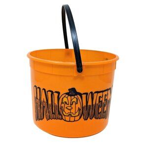 Myrle's Original Cardinal VTG Halloween Plastic Bucket Trick Or Treat Pail 80s